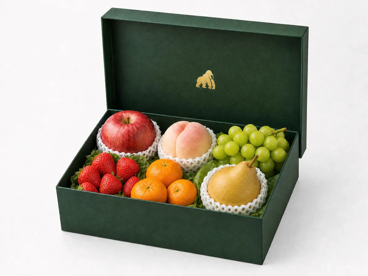 Green Gorilla Fruits Standard tier gift box with classic Omakase-style assortment
